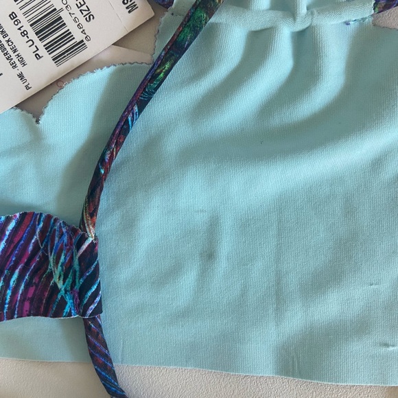 NWT PilyQ Girls Plume Peacock High Neck Bikini 4 - Picture 5 of 5